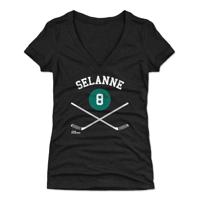 Teemu Selanne Women's V-Neck T-Shirt | 500 LEVEL