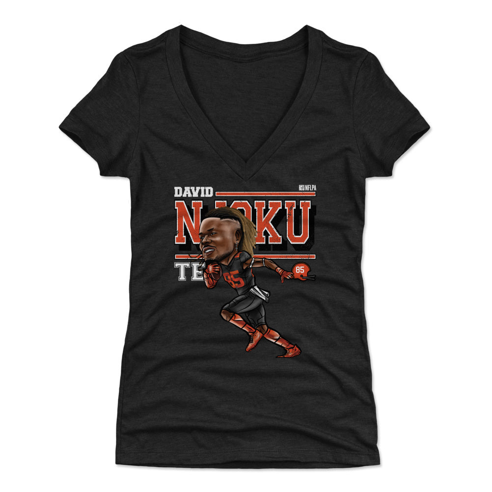David Njoku Women's V-Neck T-Shirt | 500 LEVEL