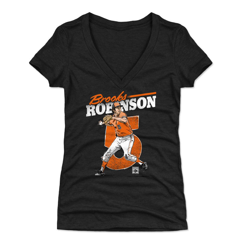 Brooks Robinson Women's V-Neck T-Shirt | 500 LEVEL