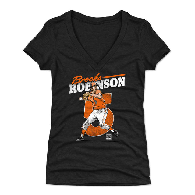 Brooks Robinson Women's V-Neck T-Shirt | 500 LEVEL