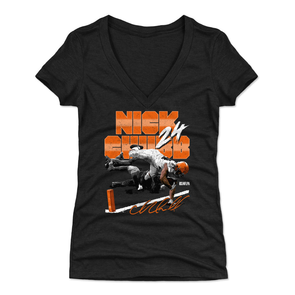 Nick Chubb Women&#39;s V-Neck T-Shirt | 500 LEVEL