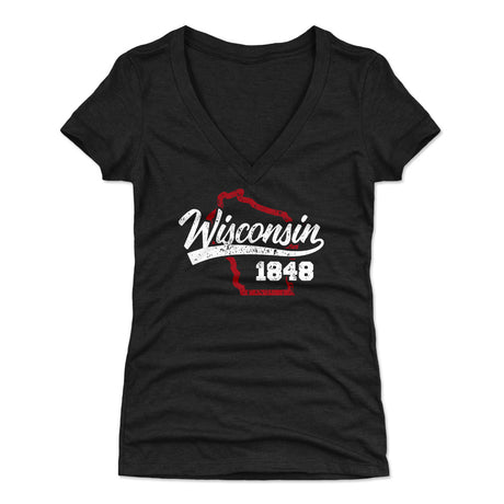 Wisconsin Women's V-Neck T-Shirt | 500 LEVEL