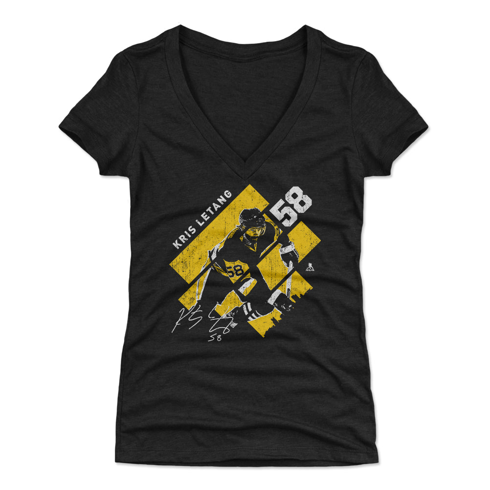 Kris Letang Women's V-Neck T-Shirt | 500 LEVEL