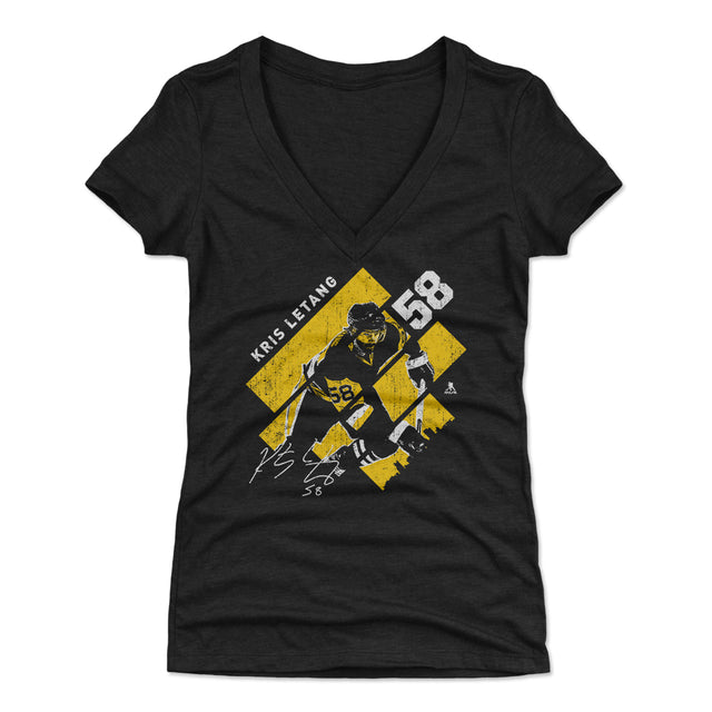 Kris Letang Women's V-Neck T-Shirt | 500 LEVEL