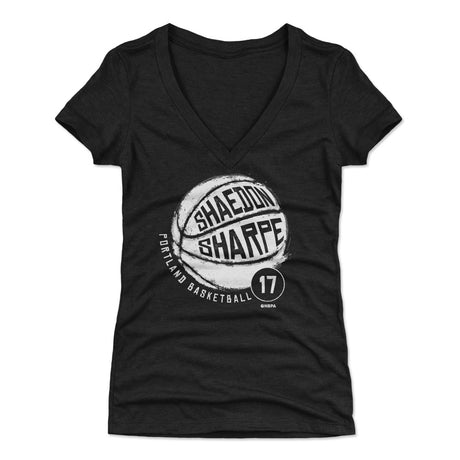 Shaedon Sharpe Women's V-Neck T-Shirt | 500 LEVEL