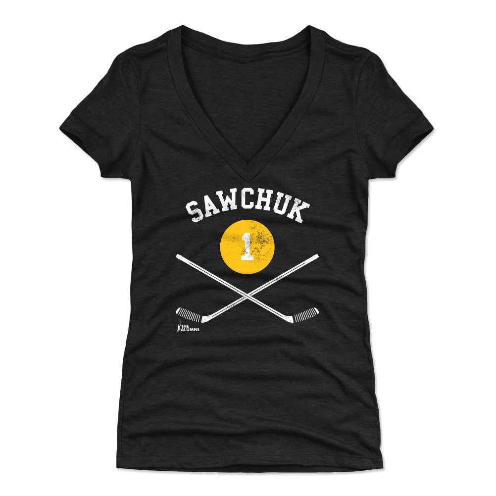 Terry Sawchuk Women's V-Neck T-Shirt | 500 LEVEL