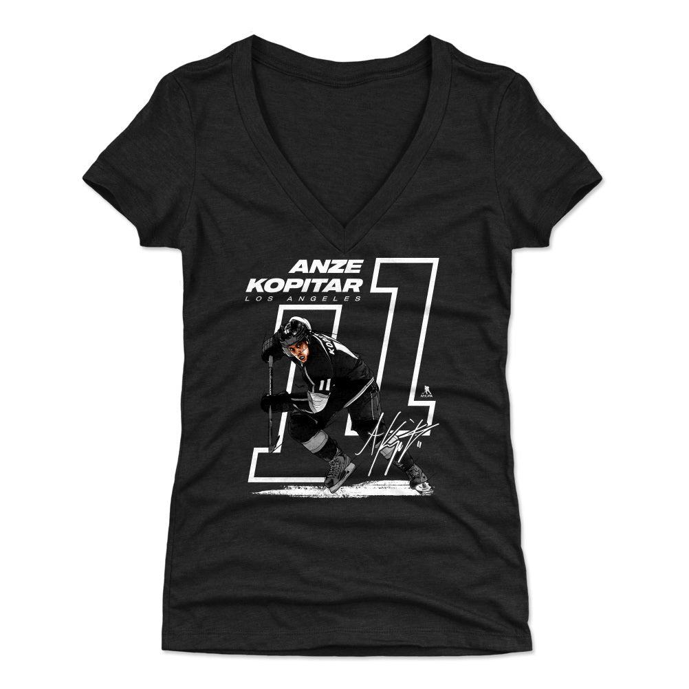 Anze Kopitar Women's V-Neck T-Shirt | 500 LEVEL