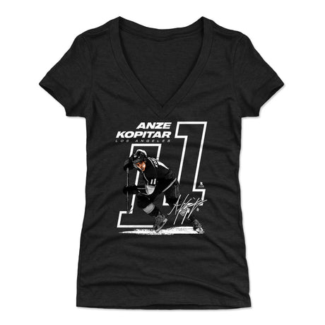 Anze Kopitar Women's V-Neck T-Shirt | 500 LEVEL