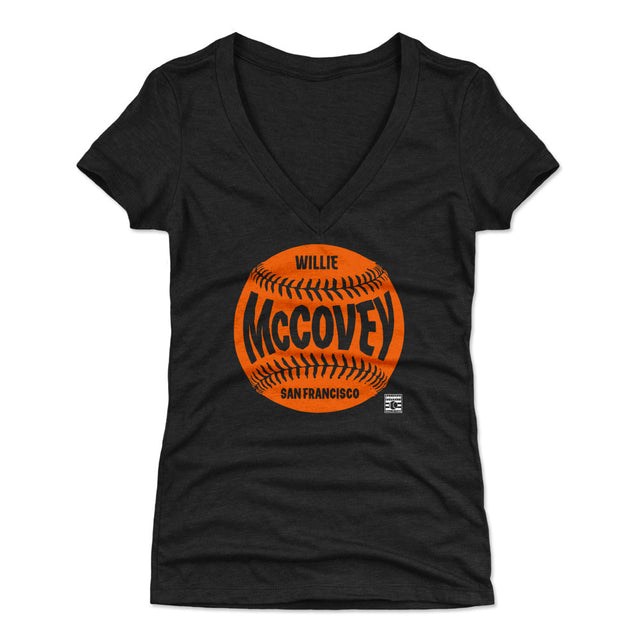 Willie McCovey Women's V-Neck T-Shirt | 500 LEVEL