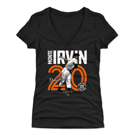Monte Irvin Women's V-Neck T-Shirt | 500 LEVEL