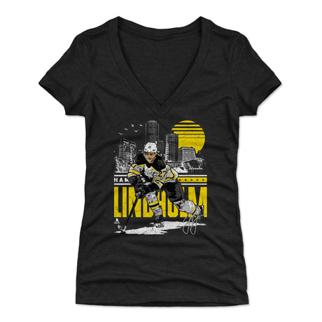 Hampus Lindholm Women's V-Neck T-Shirt | 500 LEVEL