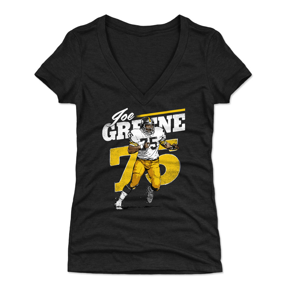 Mean Joe Greene Women's V-Neck T-Shirt | 500 LEVEL