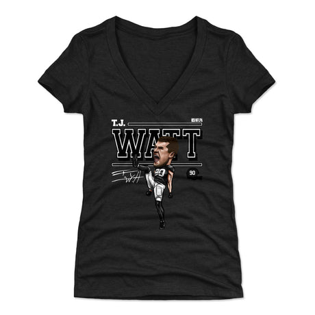 T.J. Watt Women's V-Neck T-Shirt | 500 LEVEL