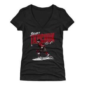Brady Tkachuk Women's V-Neck T-Shirt | 500 LEVEL