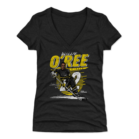 Willie O'Ree Women's V-Neck T-Shirt | 500 LEVEL
