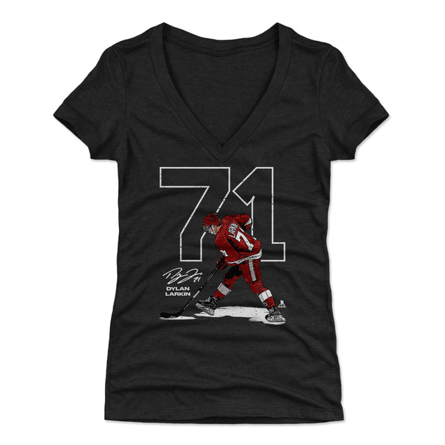 Dylan Larkin Women's V-Neck T-Shirt | 500 LEVEL