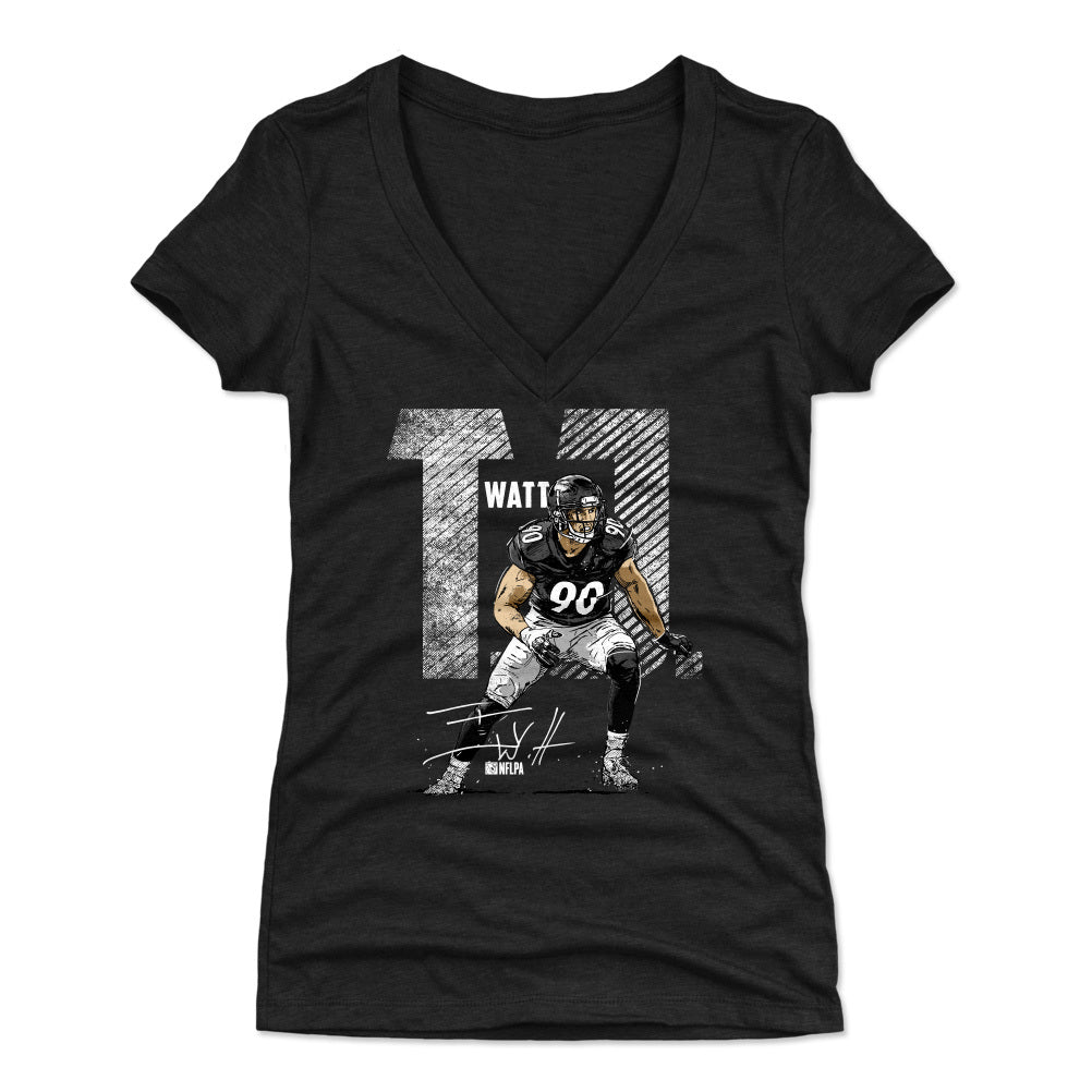 T.J. Watt Women&#39;s V-Neck T-Shirt | 500 LEVEL
