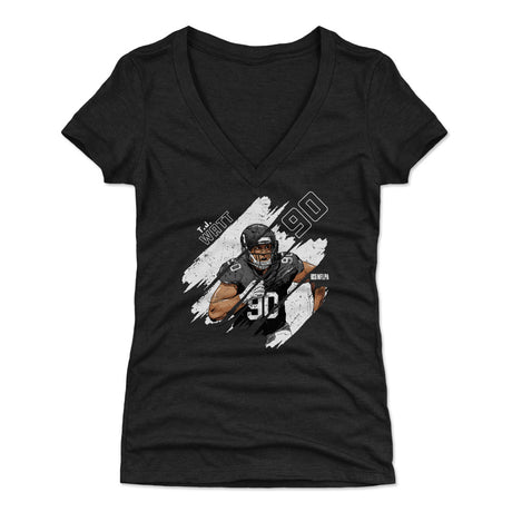 T.J. Watt Women's V-Neck T-Shirt | 500 LEVEL