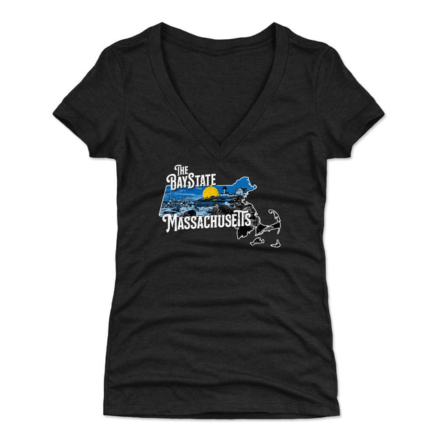 Massachusetts Women's V-Neck T-Shirt | 500 LEVEL