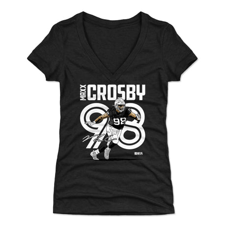 Maxx Crosby Women's V-Neck T-Shirt | 500 LEVEL
