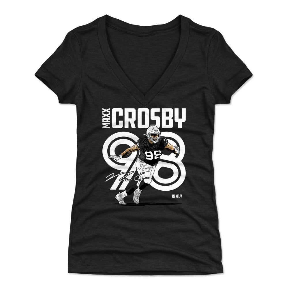 Maxx Crosby Women&#39;s V-Neck T-Shirt | 500 LEVEL