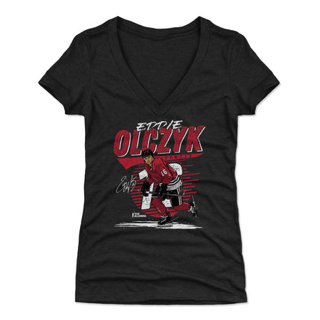 Eddie Olczyk Women's V-Neck T-Shirt | 500 LEVEL