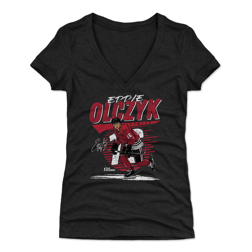 Eddie Olczyk Women&#39;s V-Neck T-Shirt | 500 LEVEL