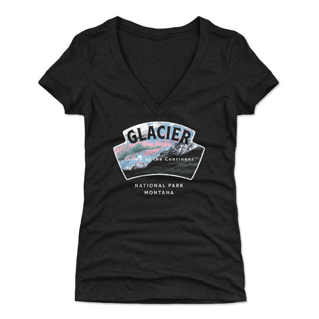 Glacier National Park Women's V-Neck T-Shirt | 500 LEVEL
