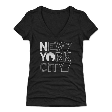 New York Women's V-Neck T-Shirt | 500 LEVEL
