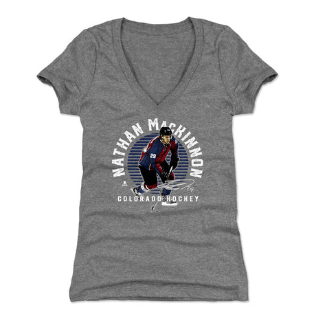 Nathan MacKinnon Women's V-Neck T-Shirt | 500 LEVEL