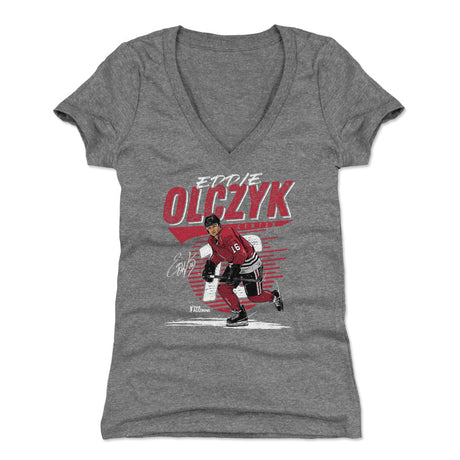 Eddie Olczyk Women's V-Neck T-Shirt | 500 LEVEL