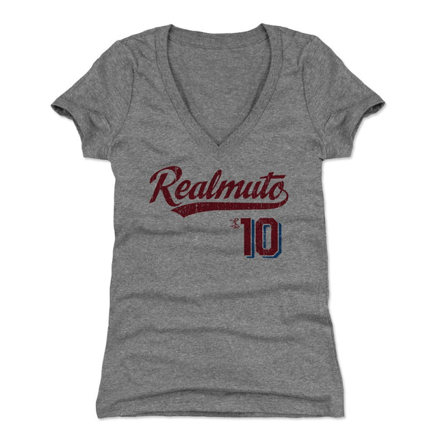 J.T. Realmuto Women's V-Neck T-Shirt | 500 LEVEL
