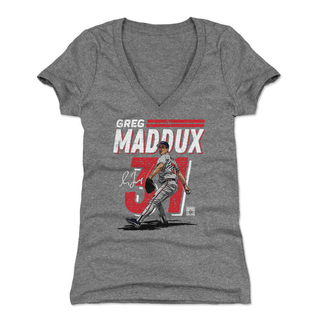 Greg Maddux Women's V-Neck T-Shirt | 500 LEVEL