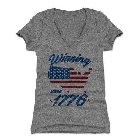 USA Women's V-Neck T-Shirt | 500 LEVEL