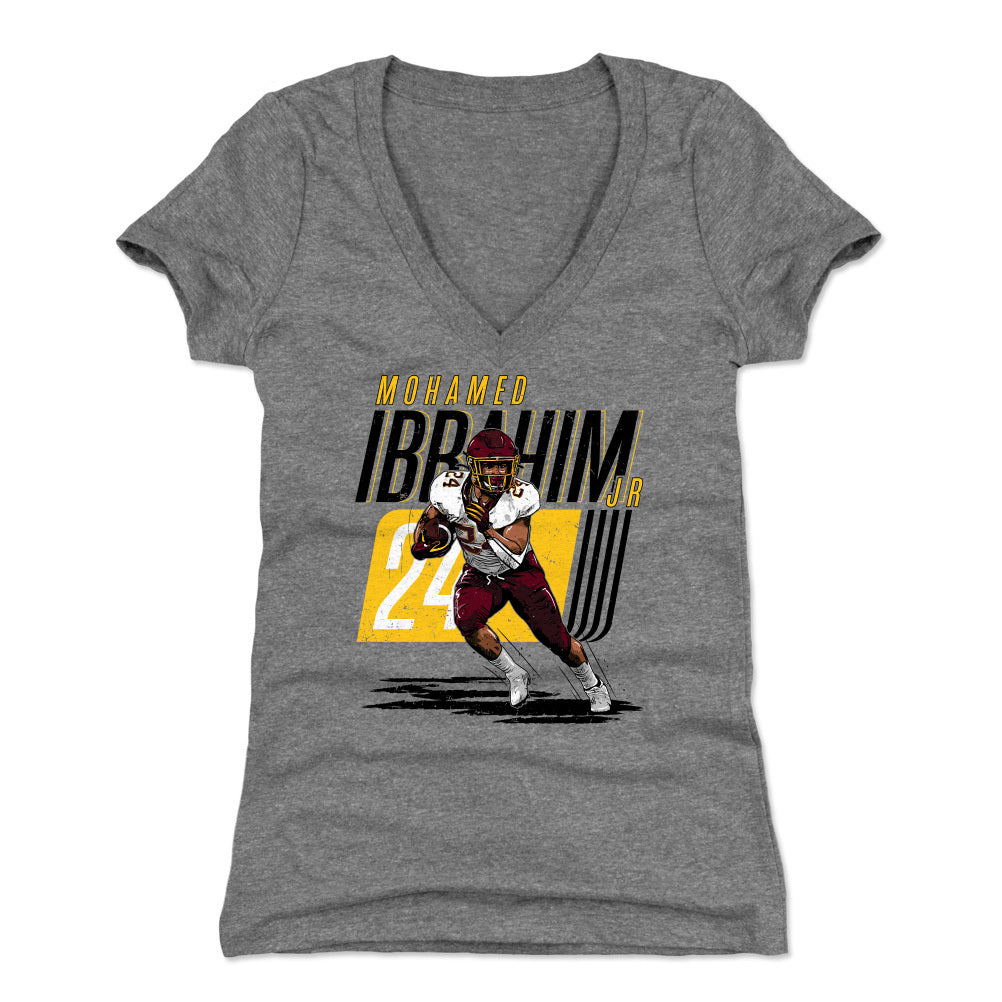 Mohamed Ibrahim Jr. Women&#39;s V-Neck T-Shirt | 500 LEVEL