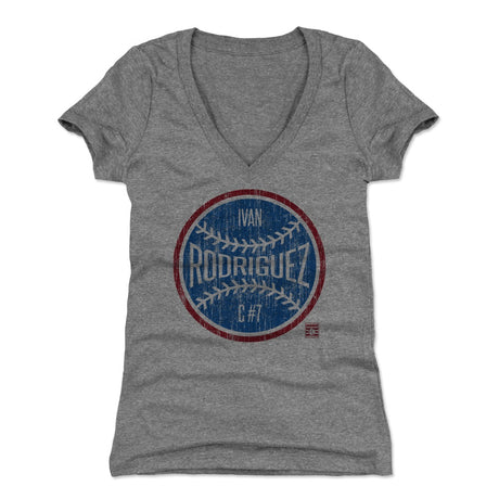 Ivan Rodriguez Women's V-Neck T-Shirt | 500 LEVEL