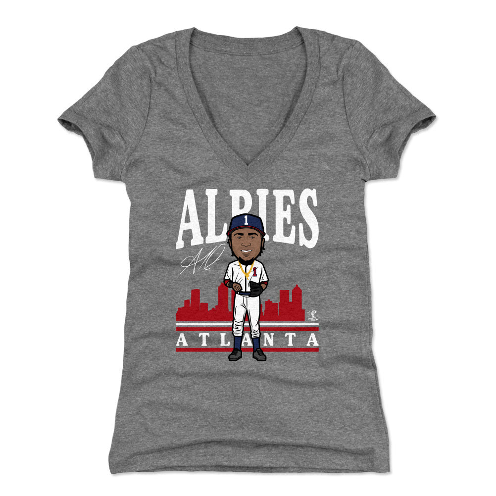 Ozzie Albies Women's V-Neck T-Shirt | 500 LEVEL