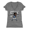 Quenton Nelson Women's V-Neck T-Shirt | 500 LEVEL