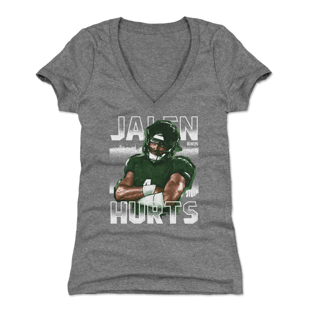 Jalen Hurts Women's V-Neck T-Shirt | 500 LEVEL