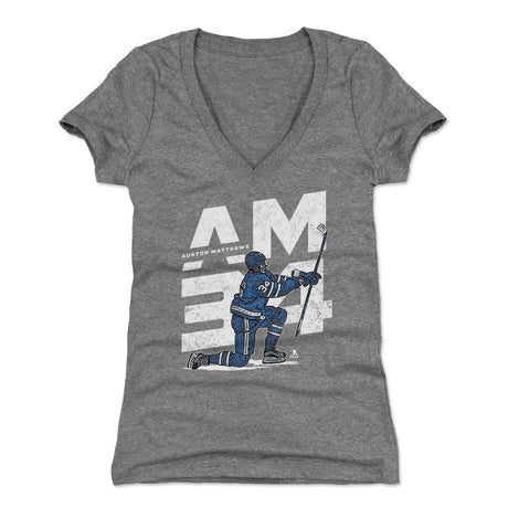 Auston Matthews Women's V-Neck T-Shirt | 500 LEVEL
