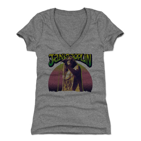 Janis Joplin Women's V-Neck T-Shirt | 500 LEVEL