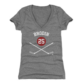 Jonas Brodin Women's V-Neck T-Shirt | 500 LEVEL