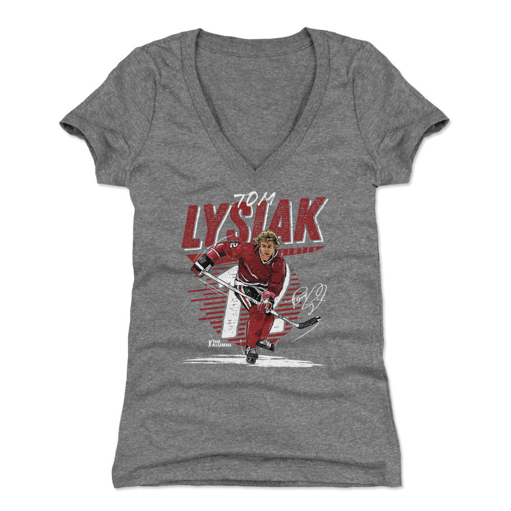 Tom Lysiak Women's V-Neck T-Shirt | 500 LEVEL