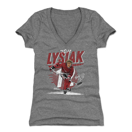 Tom Lysiak Women's V-Neck T-Shirt | 500 LEVEL