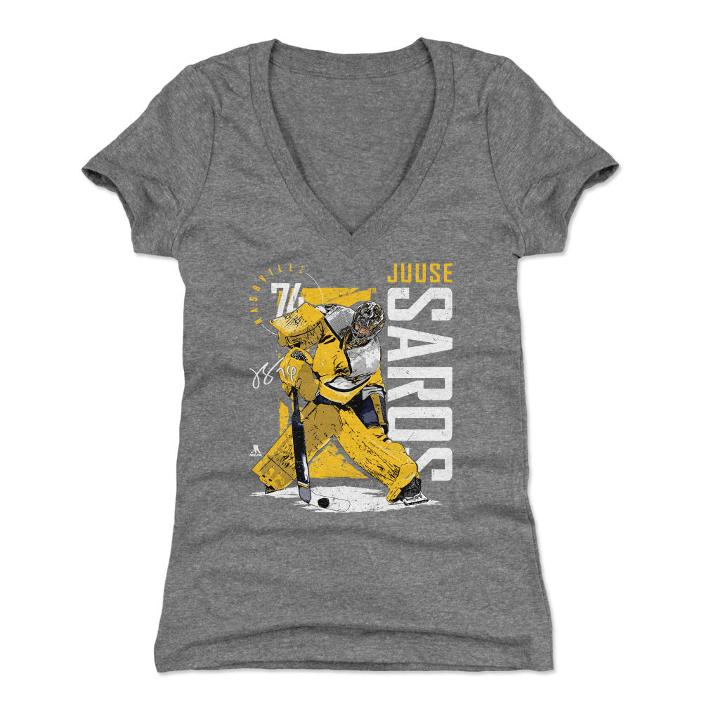 Juuse Saros Women's V-Neck T-Shirt | 500 LEVEL