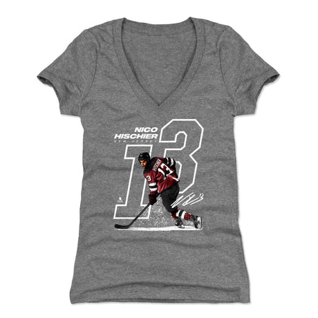 Nico Hischier Women's V-Neck T-Shirt | 500 LEVEL