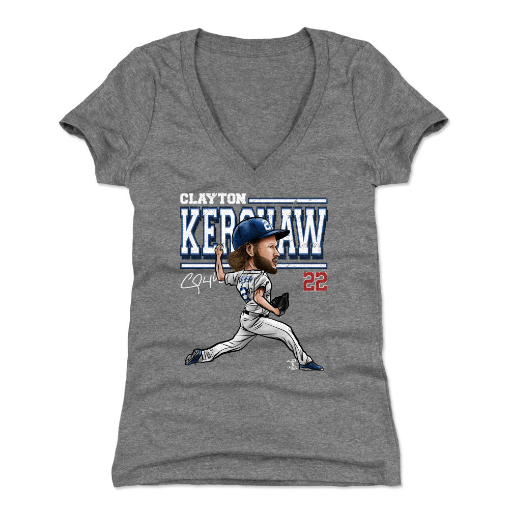Clayton Kershaw Women's V-Neck T-Shirt | 500 LEVEL