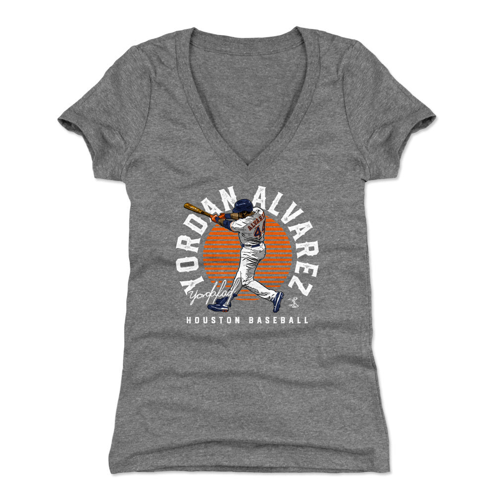 Yordan Alvarez Women's V-Neck T-Shirt | 500 LEVEL