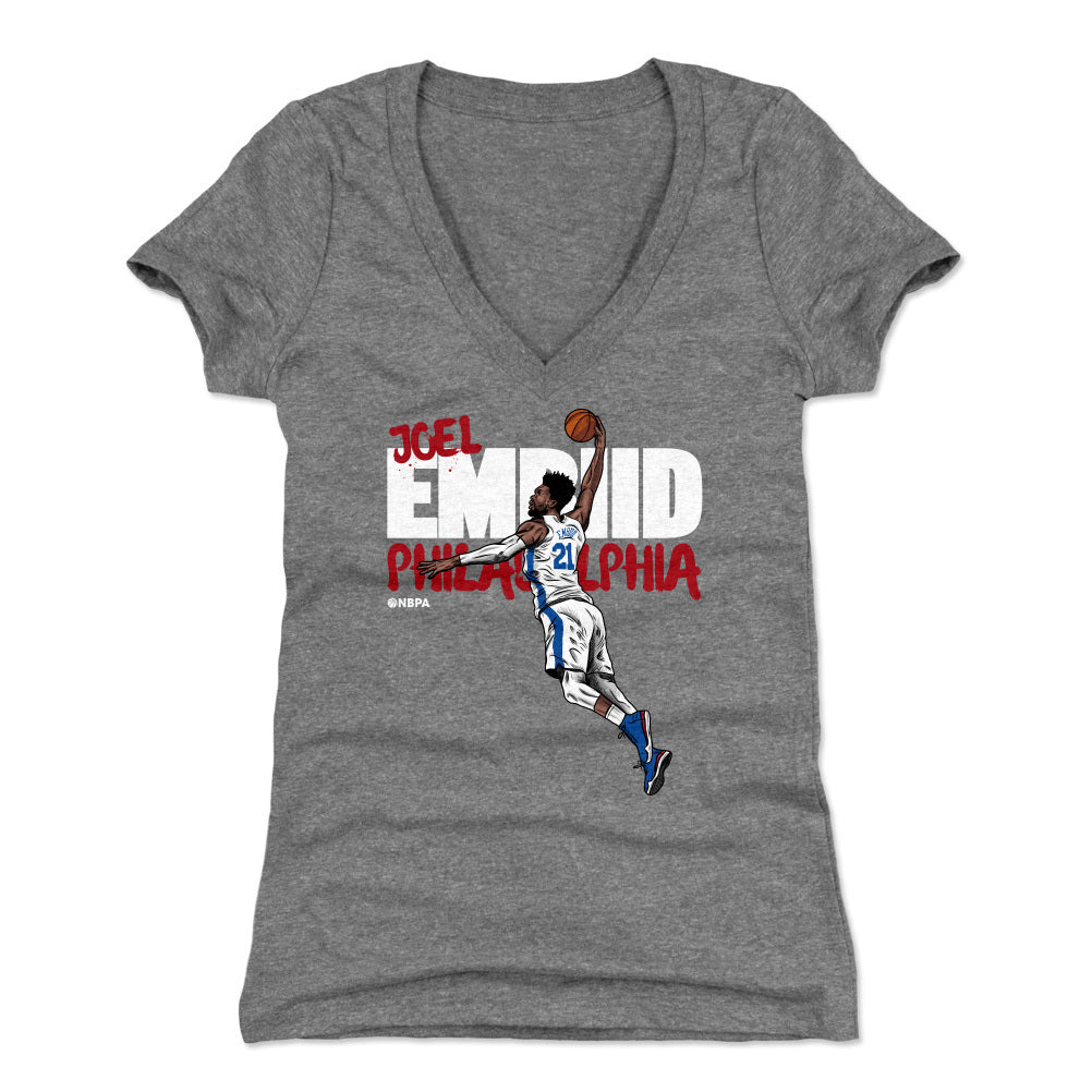 Joel Embiid Women's V-Neck T-Shirt | 500 LEVEL