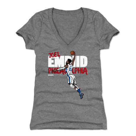 Joel Embiid Women's V-Neck T-Shirt | 500 LEVEL
